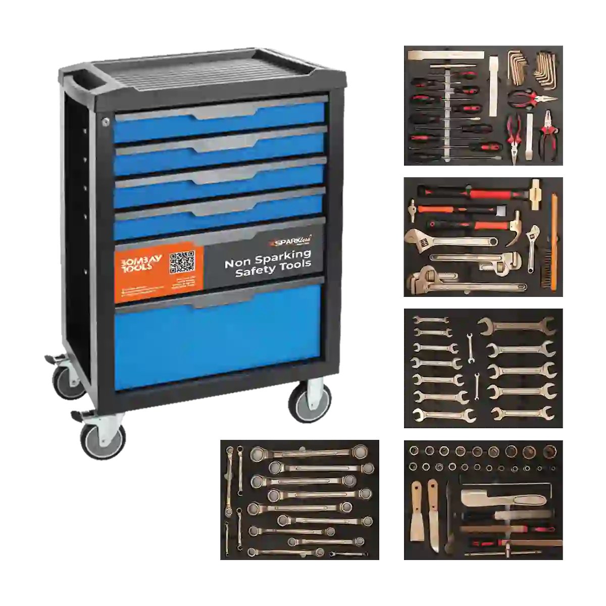 Industrial Grade Non Sparking Tool Trolley